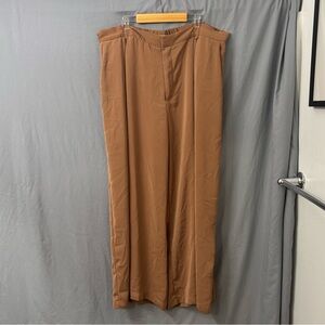 Wide Leg Tan Pants